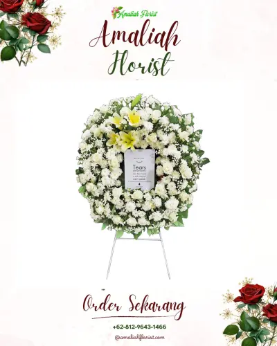Krans Bunga Duka Cita di Cadang Pinggan