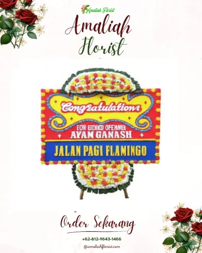 Bunga Papan Congratulation di Cadang Pinggan